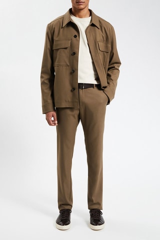 Pantalón slim fit - Camel