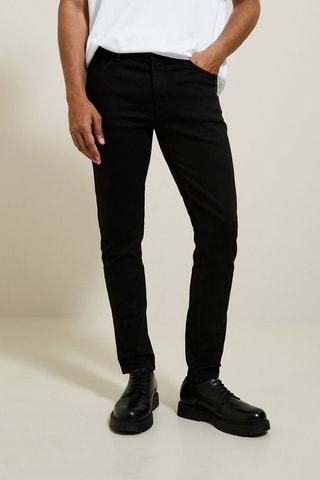 Vaquero skinny fit de algodón orgánico - Negro