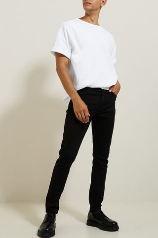 Vaquero skinny fit de algodón orgánico - Negro