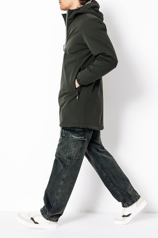 Parka con capucha - Caqui
