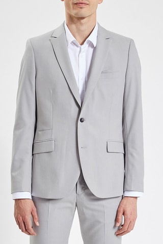 Chaqueta slim fit - Gris claro