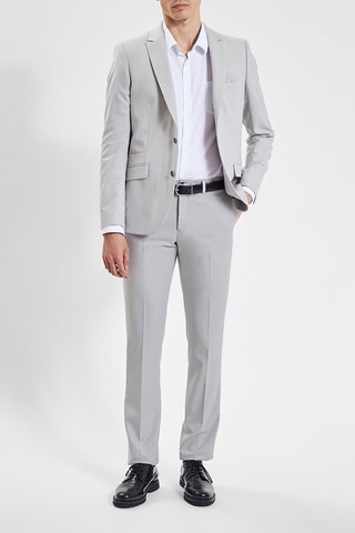 Chaqueta slim fit - Gris claro