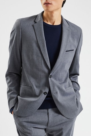 Chaqueta de traje slim fit - Gris