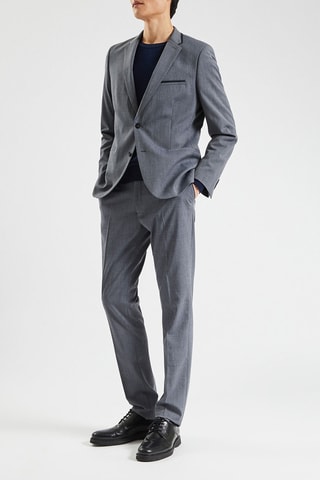 Chaqueta de traje slim fit - Gris