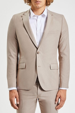 Chaqueta slim fit - Beige