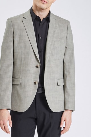 Chaqueta slim fit - Gris jaspeado