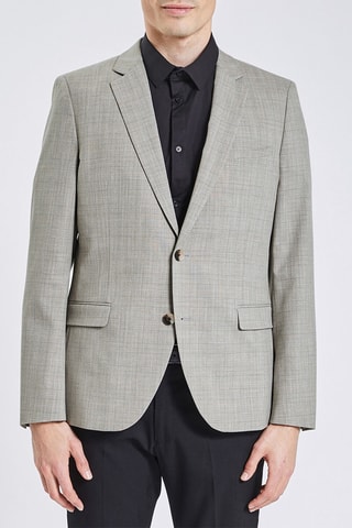 Chaqueta slim fit - Gris jaspeado