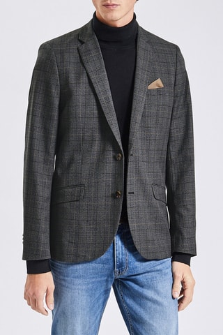 Chaqueta slim fit - Antracita jaspeado
