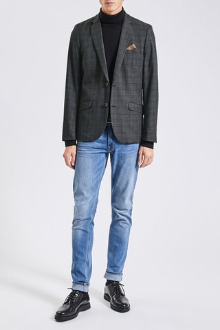Chaqueta slim fit - Antracita jaspeado