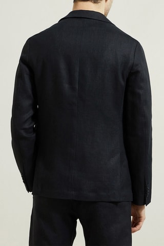 Chaqueta de lino - Negro