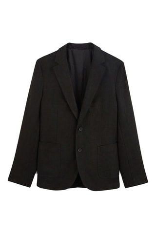 Chaqueta de lino - Negro