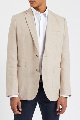 Chaqueta de lino - Crudo