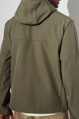 Chaqueta con capucha - Caqui