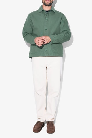 Chaqueta de algodón orgánico - Verde oscuro