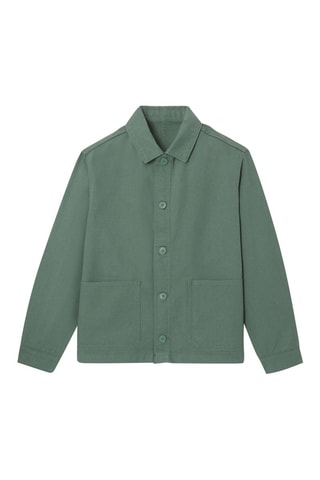 Chaqueta de algodón orgánico - Verde oscuro
