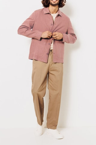 Chaqueta de lino - Rosa