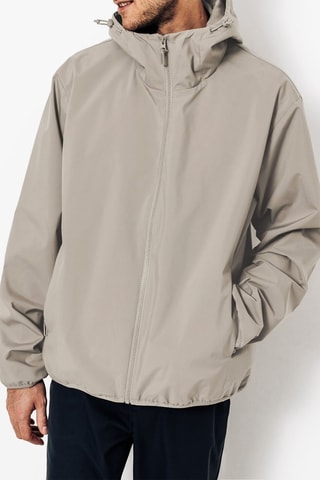 Cortavientos con capucha - Beige