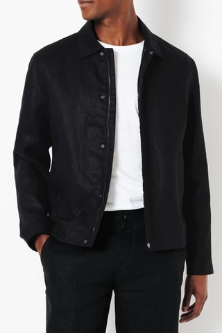 Chaqueta de lino - Negro