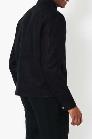 Chaqueta de lino - Negro