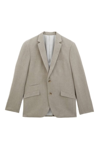 Chaqueta de traje de lino - Beige