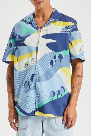 Camisa regular fit - Tour de France - Azul y blanco