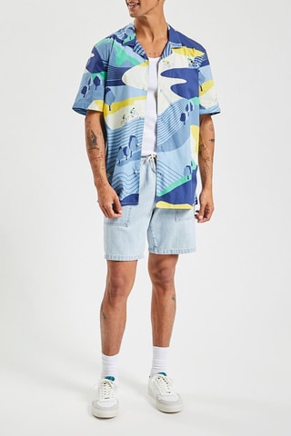 Camisa regular fit - Tour de France - Azul y blanco
