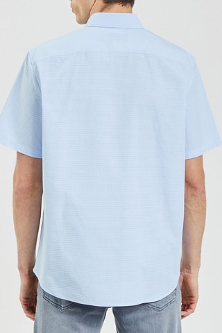 Camisa regular fit -  - Celeste