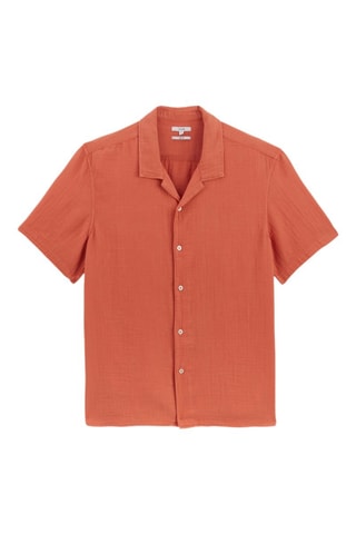 Camisa regular fit hawaiana - Naranja