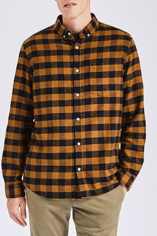 Camisa regular fit - Amarillo