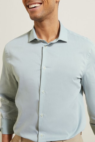 Camisa slim fit - Verde