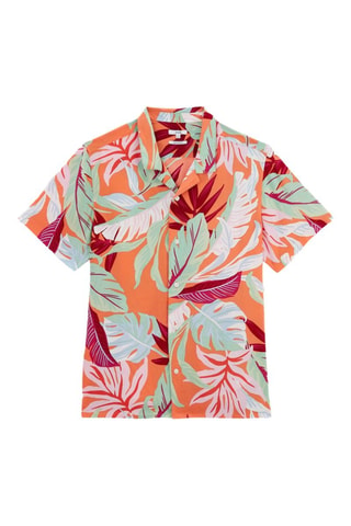 Camisa regular fit hawaiana - Naranja