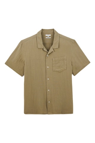 Camisa hawaiana regular fit - Verde claro