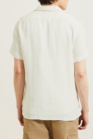 Camisa corta regular fit - Blanco