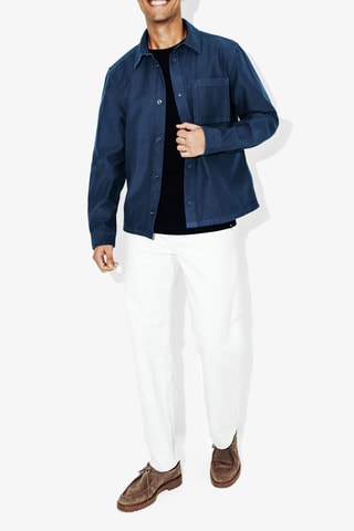 Sobrecamisa regular fit - Azul marino