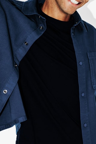 Sobrecamisa regular fit - Azul marino