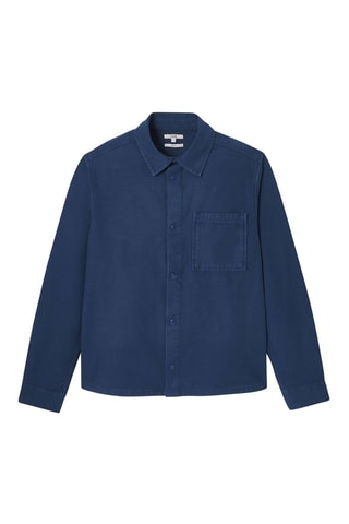 Sobrecamisa regular fit - Azul marino