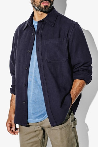 Sobrecamisa regular fit - Azul marino