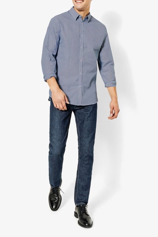 Camisa slim fit - Azul oscuro