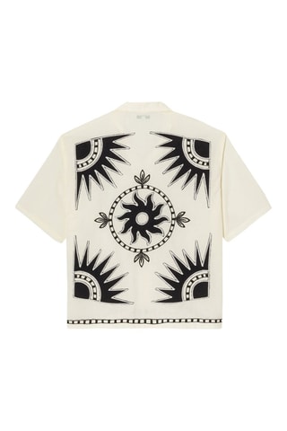 Camisa boxy fit de algodón orgánico - Crudo