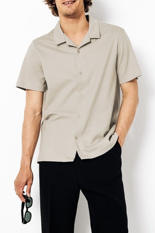 Camisa regular fit - Beige
