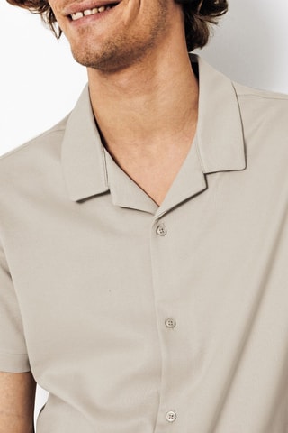 Camisa regular fit - Beige