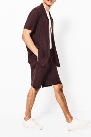 Camisa regular fit - Marrón oscuro