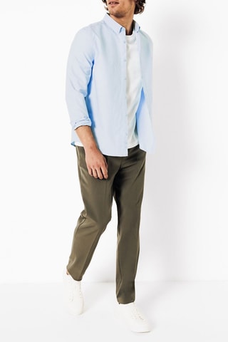 Camisa regular fit - Celeste