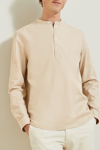 Camisa regular fit - Crudo