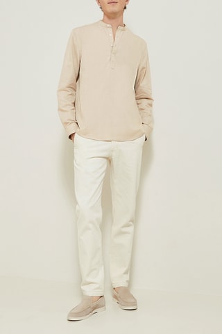 Camisa regular fit - Crudo