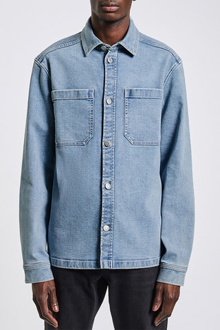 Sobrecamisa vaquera regular fit - Azul