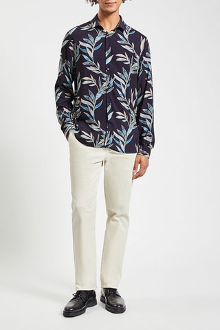 Camisa slim fit - Azul marino