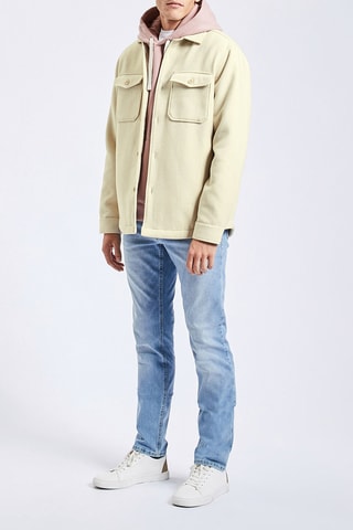 Sobrecamisa regular fit - Beige