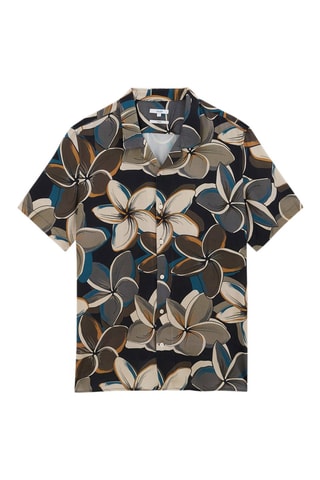 Camisa regular fit - Azul marino y gris oscuro