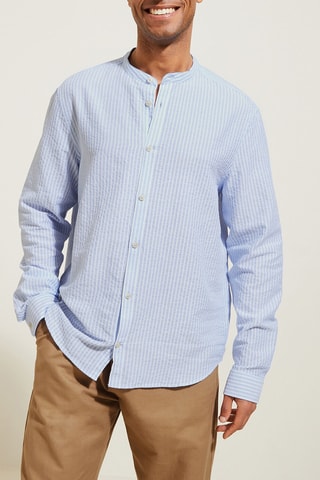 Camisa regular fit - Azul